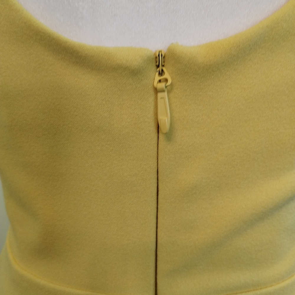 Lulus Yellow Skater Mini Dress Spaghetti Straps Do you Wanna Dance? Size S - Picture 16 of 16
